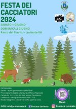 A LUVINATE TORNA LA FESTA DEI CACCIATORI. SABATO 1 E DOMENICA 2 GIUGNO AL PARCO DEL SORRISO