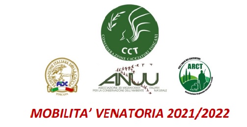Scopri di più sull'articolo TOSCANA: MOBILITA’ VENATORIA 2021/2022